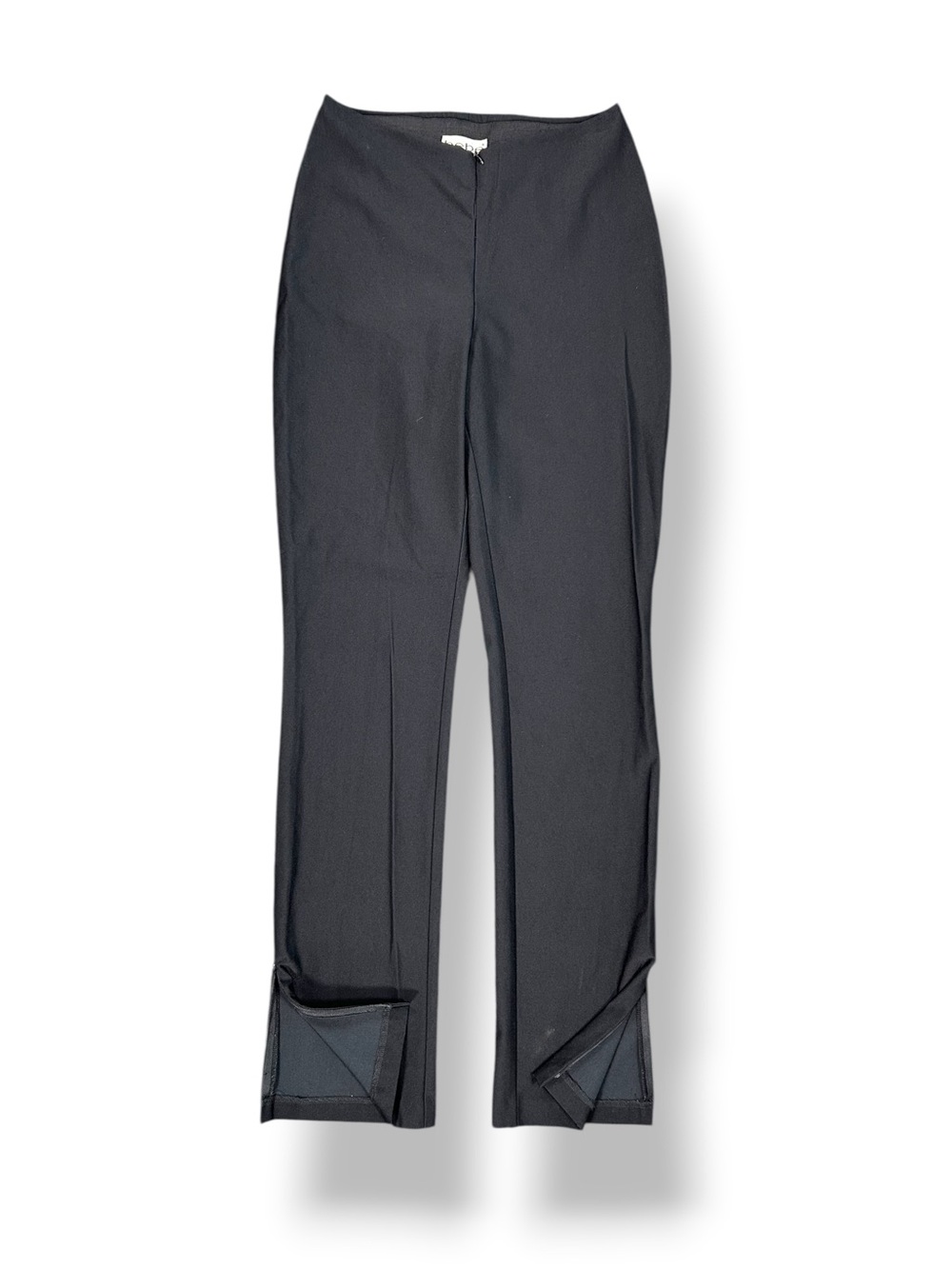 4/$20 Bebe Black Slim Convertible Silhouette Career Pants Size Small Ankle Zip - Picture 3 of 5